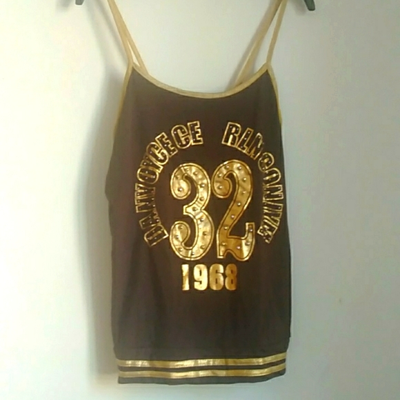 Sexy tank top and crop Jacket brown and gold colour - Picture 4 of 11
